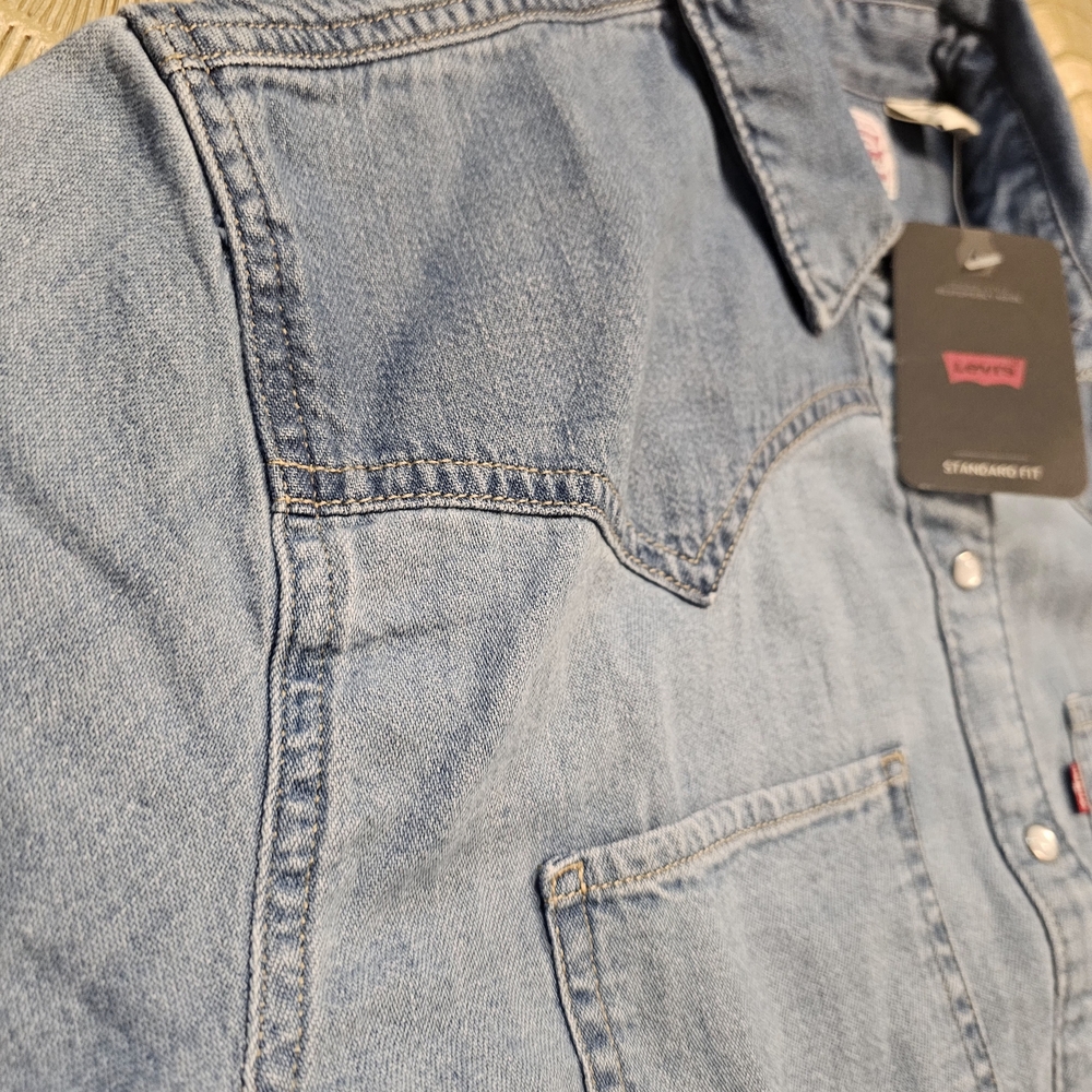 Levi's Western Teodora Women's Blue Denim Shirt - Picture 7 of 7